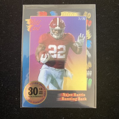 2021 Wild Card 30th Anniversary 30th-11 Najee Harris SP RC Blue ...