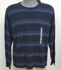 Tommy Hilfiger Navy Striped Men's Pull Over Sweater NWT 79.50 Choose Size