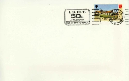 Isle of Man I.S.D.T. 50th Anniversary Douglas 1975 First Day Cover FDC