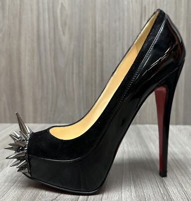 Christian Louboutin Pre-Owned 145mm Lady Asteroid Pumps  CHRISTIAN LOUBOUTIN ASTERIOD BLACK PUMP main image 2