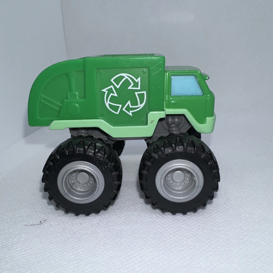 Camión de reciclaje Blaze And The Monster Machines Reese verde Monster Truck raro Foto 3 de 4