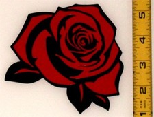 Beautiful Rose High Quality, High Gloss 4.5" x 4.5" Vinyl Decal 