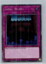 Yugioh Royal Decree RA04-EN113 Platinum Secret Rare 1st Ed Near Mint