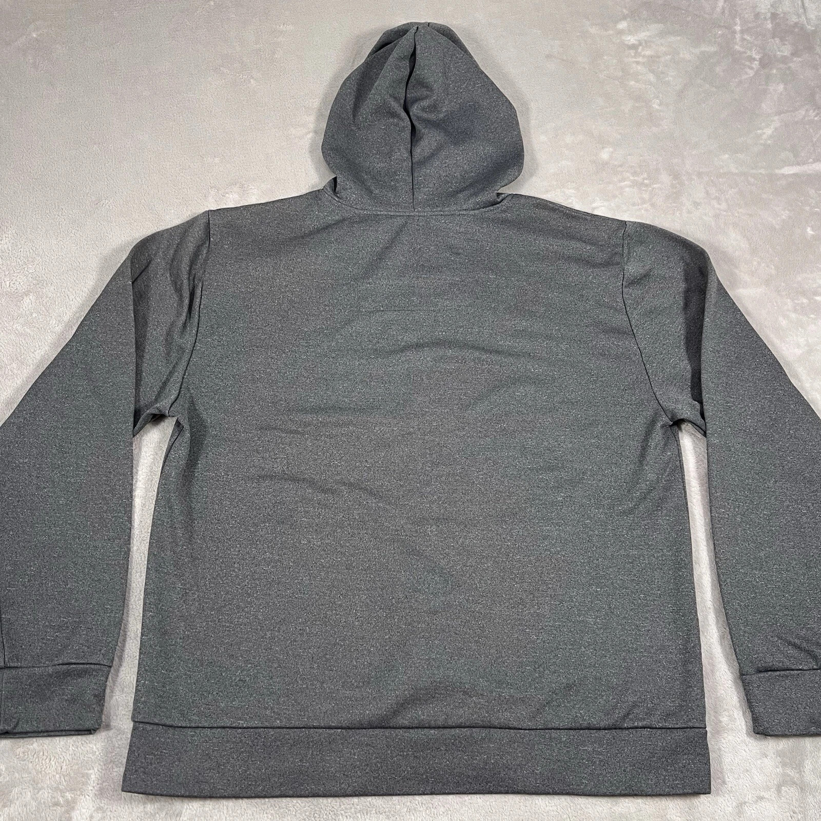VETEMENTS USC Trojans maglione uomo taglia large grigio scuro pile felpa pullover leggero