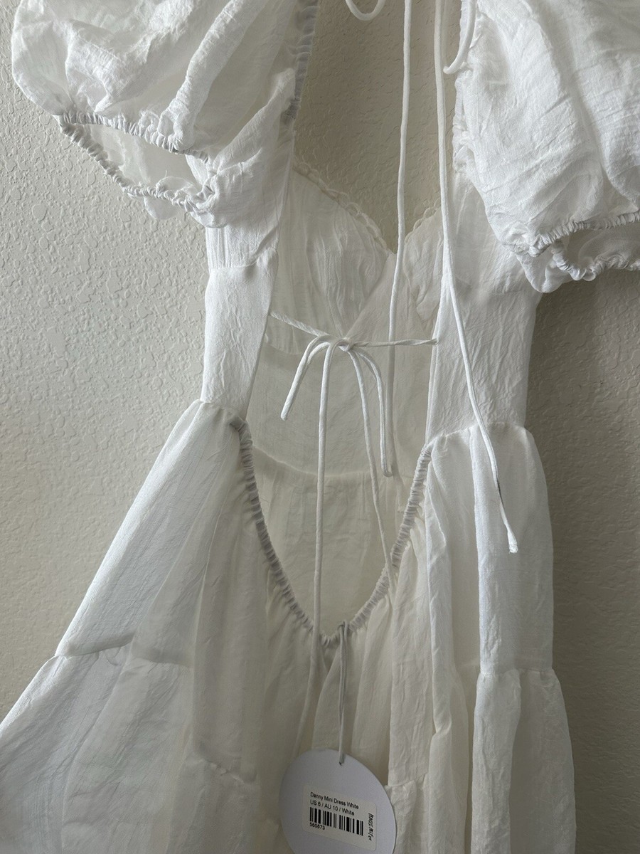 New Danny Mini Dress White Princess Polly Prairie Boho Festival Sz 6  Cowgirl | eBay