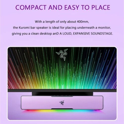 Neu Razer x Sanrio Kuromi Leviathan V2 X Wireless RGB Gaming Soundbar Speakers - Bild 4 von 7