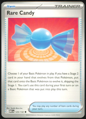 Rare Candy - Regular ME01: Mega Evolution 125/132 NM Ryo Ueda
