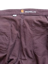 Carhartt Women's Construction Work Pants Brown 16 Short Cotton Blend 102080