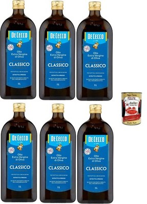 De Cecco Classico Extra Vergine Olivenöl, 6x1L, kaltgepresst +Polpa