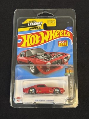 2022 HOT WHEELS 1970 PONTIAC FIREBIRD 1/250 HW DREAM GARAGE 1/5 RED W/ PROTECTOR