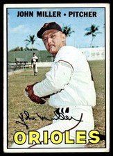 1967 Topps John Miller VG+ Baltimore Orioles #141