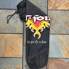  Bag Only Vtg T-Foil Stunt Kite Training Go Fly A Kite Tribal Flames About 25"