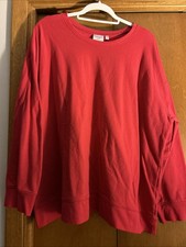 Super Soft By Torrid Fleece Sweatshirt Red Size 3