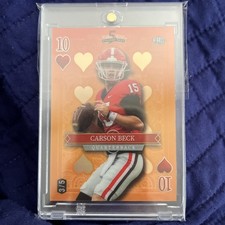 Carson Beck /5 2024 5 Card Draw Stacked Deck Wild Card