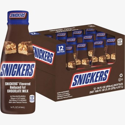 Snickers, Milky Way & Twix Chocolate Milk 14 Fl OZ. Your Choice Of Flavors.