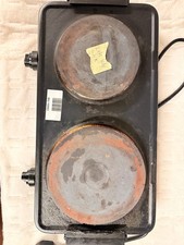 Cookworks JB-2008GL Double Table Top Hob Hotplate Black 2500W 9394827