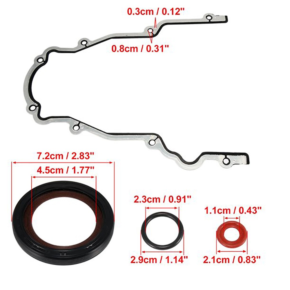 Timing Chain Kit Cover Gasket Oil Pump Fit 07-13 Buick Cadillac GMC 5.3 6.0 6.2