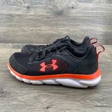 Under Armour Charged Assert 9 Deluxe Foam Running Sneakers Boy's Size 4Y Black