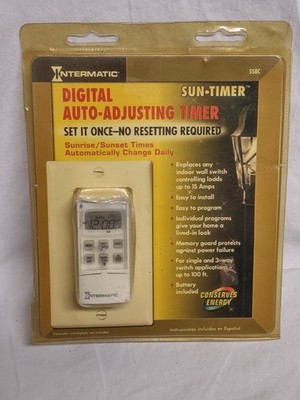 NEW Intermatic SS8C Digital Auto Adjusting Sun Timer Programmable SEALED OEM