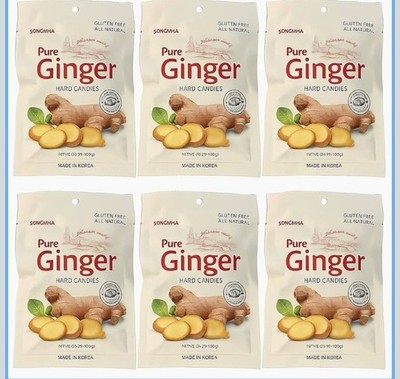 PURE Ginger Hard Candy 100g X 3 BAGS Gluten Free