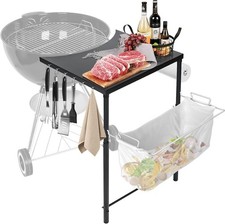 Grill Side Table Adjustable Height 23-33 inch...