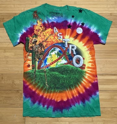 Travis Scott Cactus Jack Birds Utopia Rodeo Astroworld Tie Dye Tour Merch Tee S