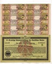 germany 1923 bond 1000000 mark eine million marks ID#9