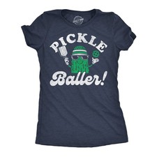 Womens Funny T Shirts Pickle Baller Sarcastic Pickleball Graphic Novelty Tee for