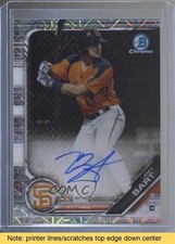 2019 Bowman Mega Box Chrome Mojo Auto Joey Bart #BMA-JB Auto READ 3f2