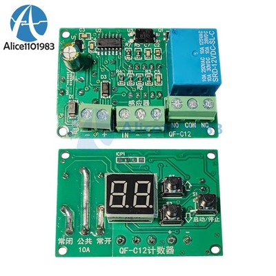 DC 5V 12V 24V 2-digit 0.36'' Red Digital Display Counter Module with Relay Output
