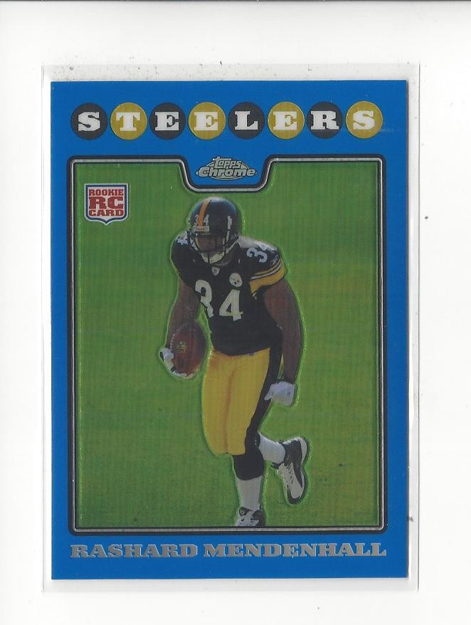 Rashard Mendenhall Topps Chrome #TC182 Blue Refractor