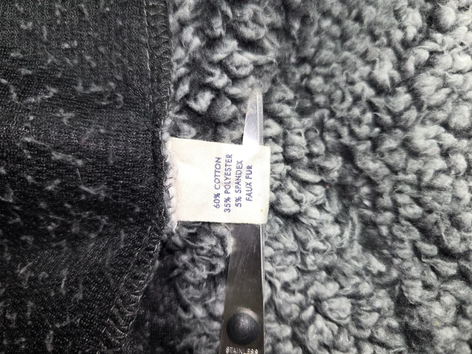 BKE Women’s Sherpa Fleece 1/4 Zip Pullover Small Gray Black Cozy Soft Jacket - Image 4 of 4