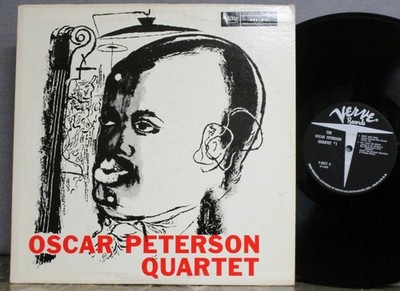 Oscar Peterson Quartet #1 Verve V-8072 Mono DSM NMint Barney Kessel Ray Brown