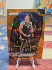 2024 Panini Prizm WNBA #84 Chelsea Gray Orange Cracked Ice