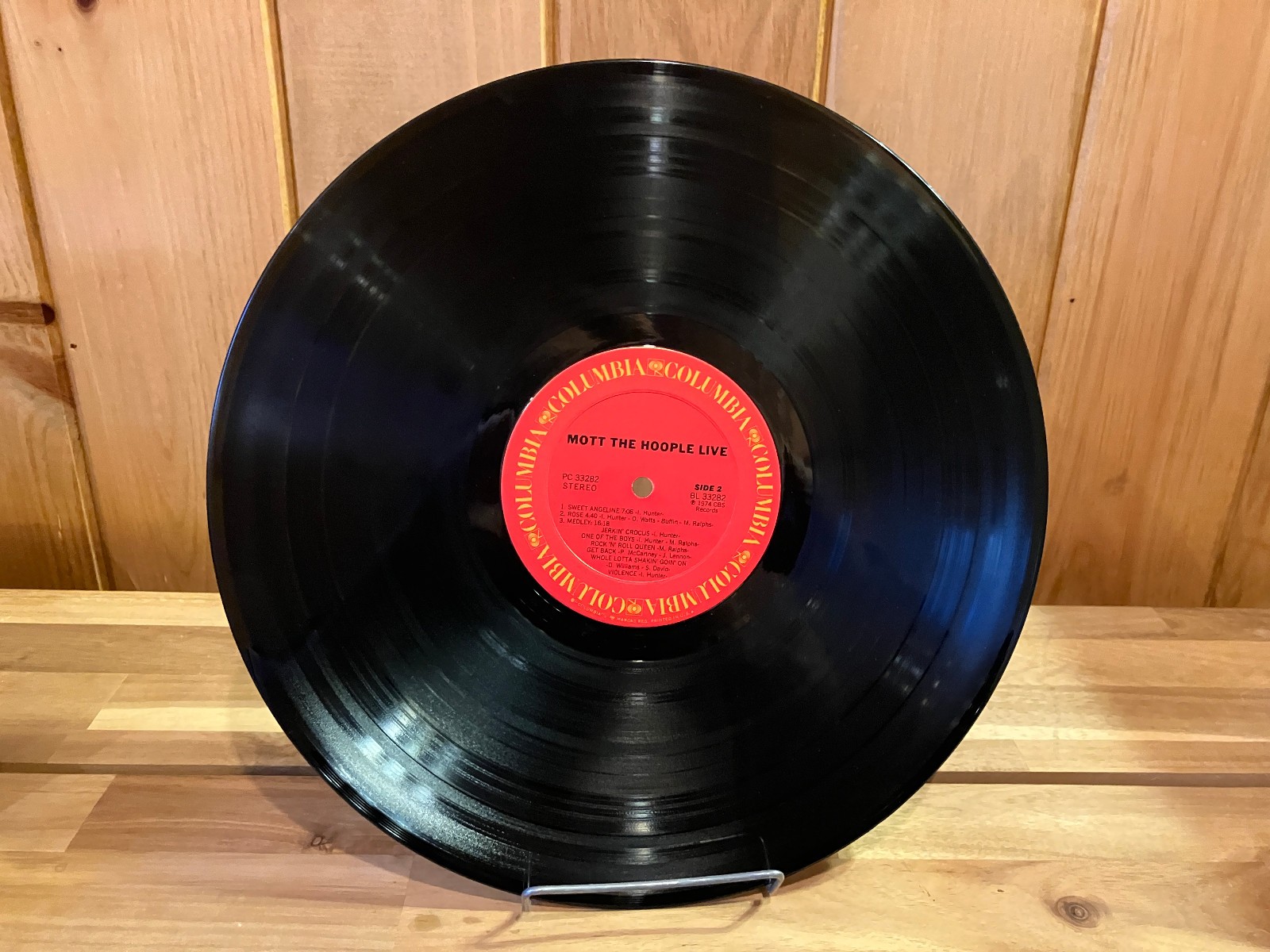 MOTT THE HOOPLE lot of 2 vinyl records MOTT & LIVE  1973 CBS thumbnail 8