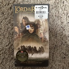 Lord of the Rings The Fellowship of the Ring VHS, 2002 New Factory Sealed LOTR