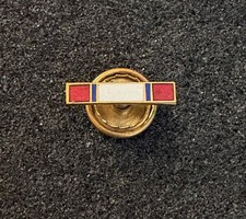 US Army Distinguished Service Medal BB&B Ribbon Bar Screw Back Enamel Lapel Pin