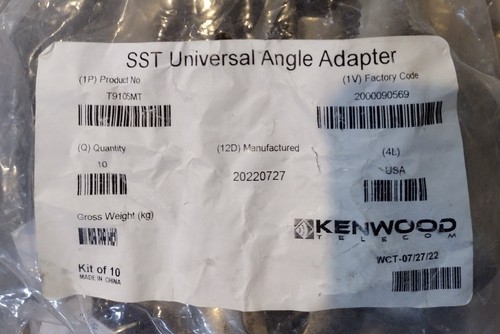 Lot Of 70 - T9105MT Kenwood Universal Angle Adapter for Snap-in Hangers - Picture 2 of 2