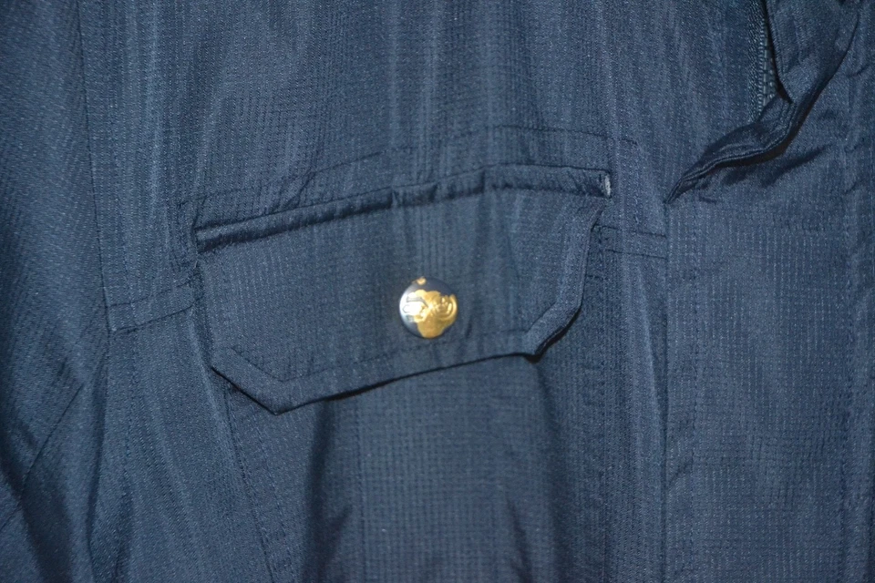 Crosshatch Mens Navy blue thick 'Parked' Parka Padded Waterproof Winter Coat XL - Image 3 of 4