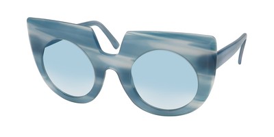 NEW ANDY WOLF DAPHNE SUNGLASSES C AUSTRIA 51-26-140 BLUE WOMENS OVERSIZED