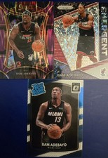 Bam Adebayo Lot Rated Rookie, Emergent Fast break, Mezzanine purple prizm /175 