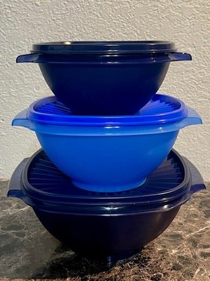 Tupperware Classic Servalier Bowls Three Different Sets Small Medium Large New