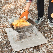 Bbq under Grill Mats Outdoor 48X30 Inch Doublesided Fireproof Deck Patio