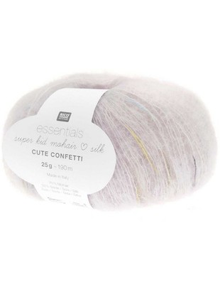 Rico Design  Ballote Essentials Super Kid Mohair Loves Silk Cute Konfetti Frühling