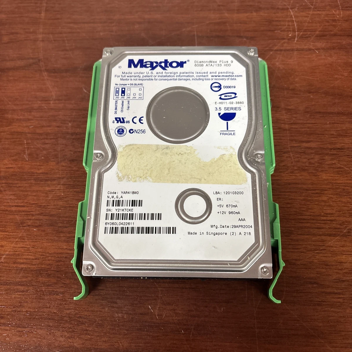 外付けハードディスク・ドライブ Maxtor DiamondMax Plus 9 80GB HDD Maxtor Diamondmax Plus 9 for sale | eBay
