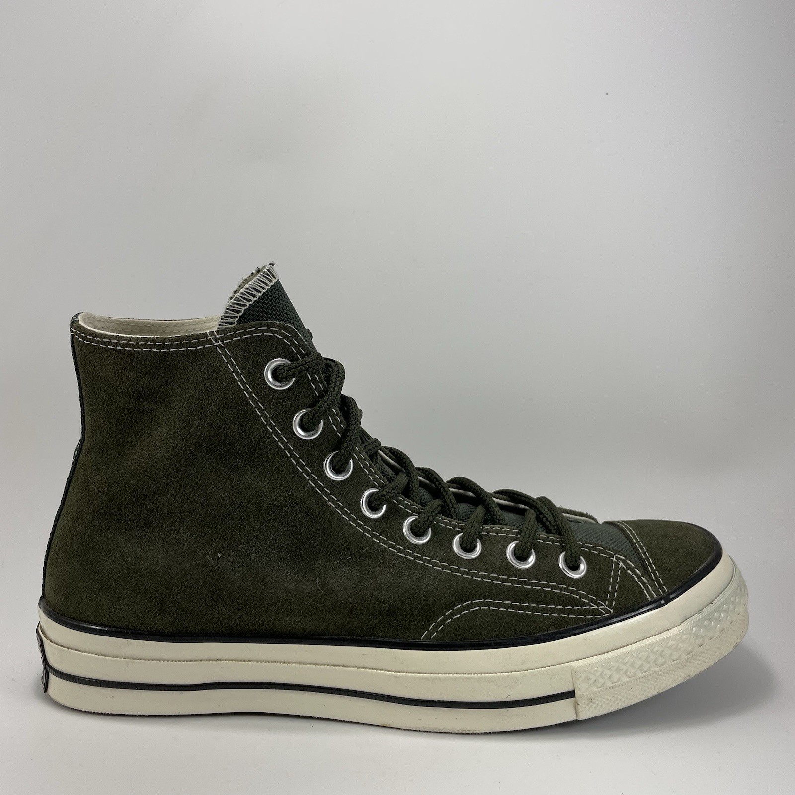 Converse Chuck Taylor 70 HI 'Utility Green' Suede Sneaker Mens Size 8, Womens 10