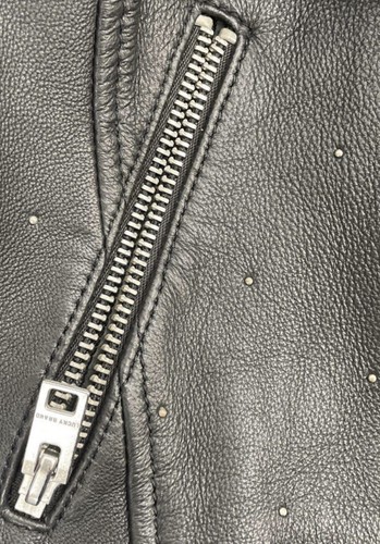 Lucky Brand Leather Moto Jacket Women’s Size Extra Small Retail $449.99 New - Picture 6 of 7