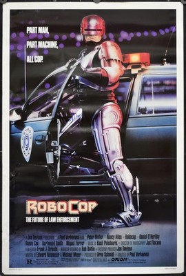 Robocop 1987 ORIGINAL 27X41 ROLLED MOVIE POSTER PETER WELLER NANCY ALLEN