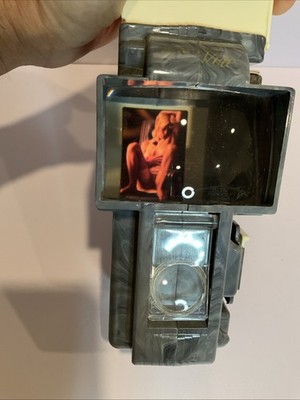 Vintage Bakelite Viewer MICO View for 2x2 slides in Box USA made Chicago Prop