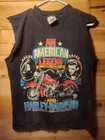 Vtg 1987 James Dean/Harley TShirt Oneita Sz Lg American Legend Single Stitch See